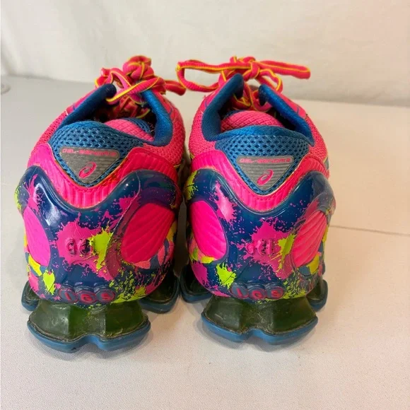 Asics Gel Sendai 2 Womens Size 8.5 Running Shoes Pink blue - Picture 5 of 7